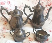 Posrebrzany zestaw do kawy i herbaty firmy Oneida