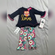 Piękny kompletdla dziewczynki Rare Editions 6-9mcy