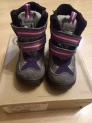 Buty zimowe, trapery, ocieplane BARTEK 31522-307 jeans szary rzepy r. 23