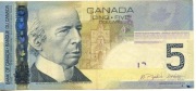 Kanada 5 dolarów
