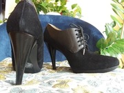 Botki eleganckie Nine West skórzane, nubukowe r.39