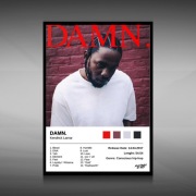 Kendrick Lamar - DAMN. Plakat w ramce 30x40cm