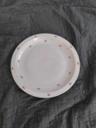 DUŻY TALERZ PATERA ĆMIELÓW KWIATY L.30-TE ART DECO