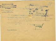 Pismo Prokuratora Spec. Sądu Karnego z 1945r - patrz opis