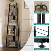 Regał narożny 5 poziomów