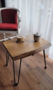 Unikatowy stolik kawowy z litego dębu. Ława handmade, loft