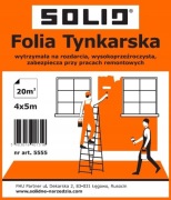 Folia Tynkarska/Malarska biała 4x5m Solid