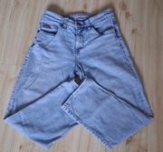 Jasnoniebieskie spodnie jeansowe 99% bawełny dla dziewczynki LAB 140cm.