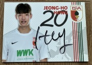 Jeong-Ho Hong FC Augsburg - oryginalny autograf karta 10x15 cm