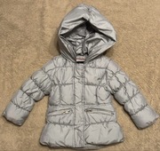 Ciepła szaro-srebrna kurtka dla dziecka