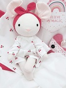 Lalka Myszka rękodzieło eco zabawka prezent szmacianka 38 cm