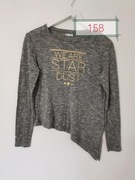 Sweter szary ze złotymi napisami