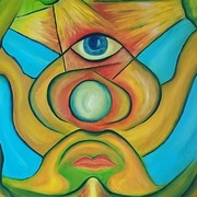 Obraz olejny - Czuwające oko