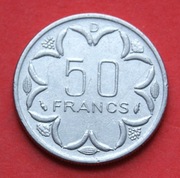 50  Franków  1977  D   r  -   Afryka Centralna   Antylopy   stan  !!!   