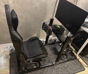 Kokpit do simracingu, stelaż aluminiowy + fotel