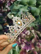Korona diadem tiara opaska kryształ a La Swarovski ślub bal impreza królowa