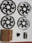 SRAM TARCZA HAMULCOWA CLX 160mm 180mm ( 2-częściowa, 6-otworowa ) ZESTAW 