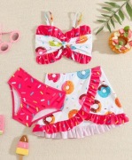 Nowy strój kąpielowy 3 częściowy 120 cm