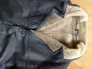 Super kurtka skórzana XL/XXL skóra owcza kożuch futro 