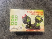 Wentylator samochodowy, 12 V, dwugłowicowy, obrotowy o 360°