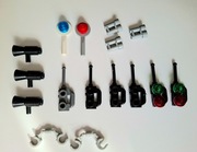 LEGO Akcesoria  Policjanta m.in.  Krótkofalówka Kajdanki Lizak 