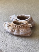 Ciepłe kapcie bambosze z wełny 37–38 z antypoślizgową podeszwą