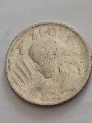 Srebrna moneta  1 zł z 1924r. Żniwiarka