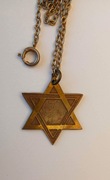 Magen David / Gwiazda Dawida  - przewieszka z łańcuszkiem