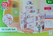Trójwymiarowa układanka papierowa - garaż - Plative Junior 3D Craft Set.