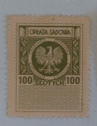 Znaczek - opłata sądowa o nominale 100 zł