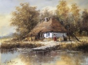 Obraz olejny-pejzaż J.Fijałkowski 