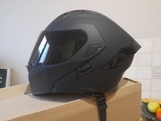 kask  szczękowy L czarny  mat 