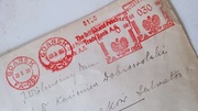 1938. List Gdański ..jedyny egzemplarz potwierdzony atestem .L.Schmutz PZF 