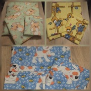 Pościel dziecięca 5-częściowa(200x160cm+2x80x70+2x40x40) wzory