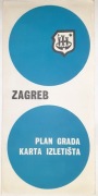 Folder turystyczny Jugosławia-Zagrzeb,
