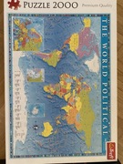 Puzzle mapa świata 