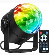 KULA DISCO PROJEKTOR DYSKOTEKOWY LED RGB REFLEKTOR NA URODZINY + PILOT