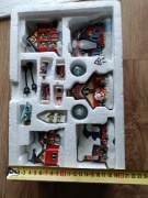 Świąteczna ozdoba wioska figurki święta PRL DDR 