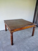 Stół lite drewno palisander 140x140 cm
