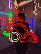 Empanady Neon Ozdoba na Ścianę. Empanady z Wołowiną LED Reklama Świetlna