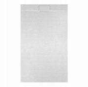 BRODZIK PRYSZNICOWY STRUKTURA KAMIENIA PROSTOKĄTNY MIKO BIAŁY 110x80 CM
