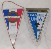 Proporczyki Chemik Kędzierzyn - Koźle i  Unia Kędzierzyn - Koźle