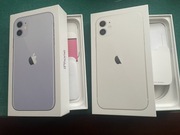 2 x pudełko Iphone 11, fioletowy i biały, stan idealny 