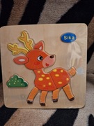 Puzzle dla dzieci  drewniane 