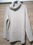 Sweter damski z golfem rozmiar 44 - 46 Bonprix nowy