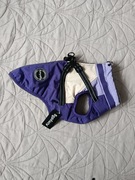 Ciepła kurtka dla psa z szelkami Aimydog Rozmiar M Fioletowa