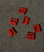 00303 LEGO 48336 4226876 płytka 1x2 czerwony