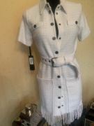 Oryginalna sukienka Pinko z paskiem 82% cotton r.S