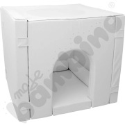 biały domek sensoryczny do przedszkola lub sali zabaw-stan idealny,piankowy