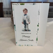 ZAPROSZENIE KOMUNIJNE CHŁOPIEC